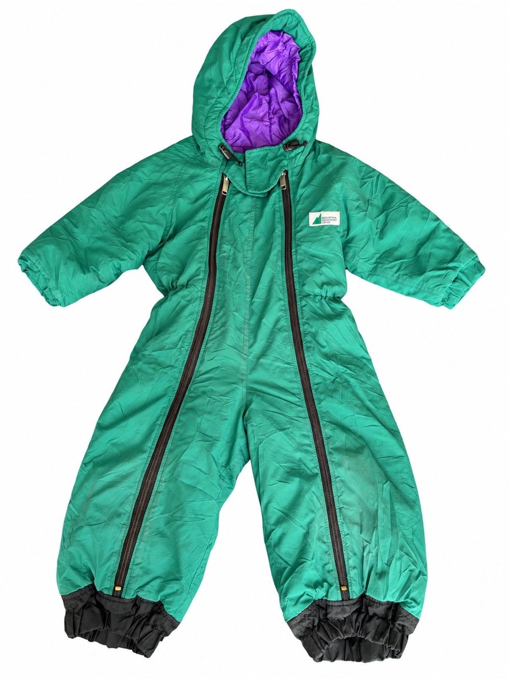 Vintage MEC Mountain Equipment Co-op 3T Kids Bunting Snowsuit Teal Purple